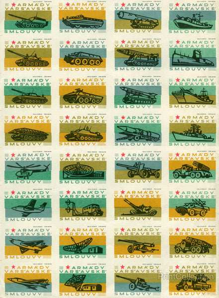 Warsaw Pact Forces, Safety Match Sheet Warsaw Pact Forces, Safety Match Sheet