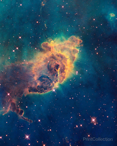 We Are Not Alone, Carina Nebula Blue Green We Are Not Alone, Carina Nebula Blue Green