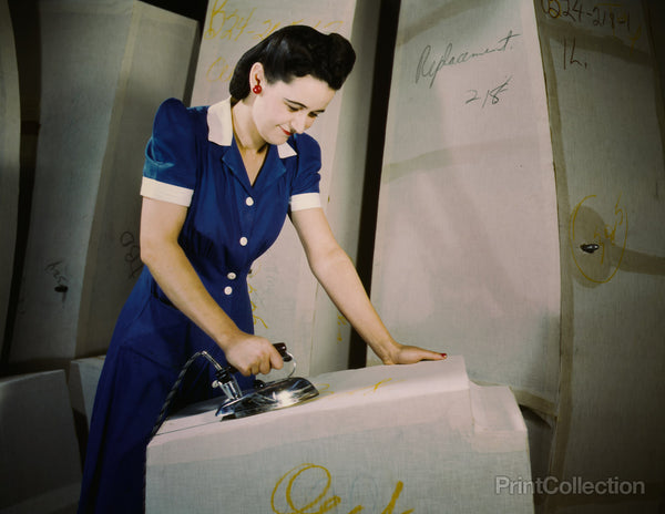 Worker on Self-Sealing Gas Tanks, Goodyear, Akron, Ohio Worker on Self-Sealing Gas Tanks, Goodyear, Akron, Ohio