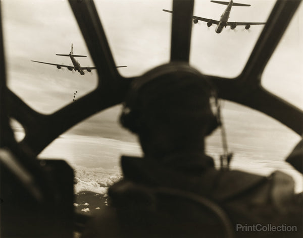 WWII B-29 Superfortresses High over Malaysia WWII B-29 Superfortresses High over Malaysia