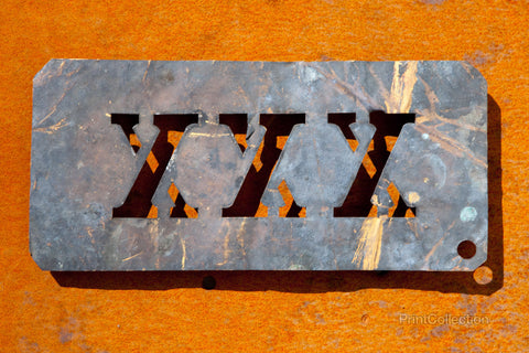 XXX Copper Type Stencil XXX Copper Type Stencil