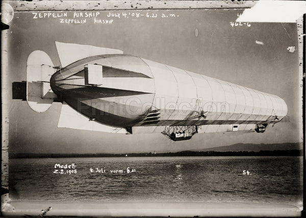 Zeppelin Airship in Flight Zeppelin Airship in Flight