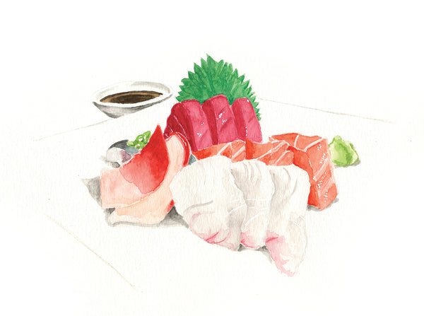 Kuni's Restaurant, Watercolor Sushi 2