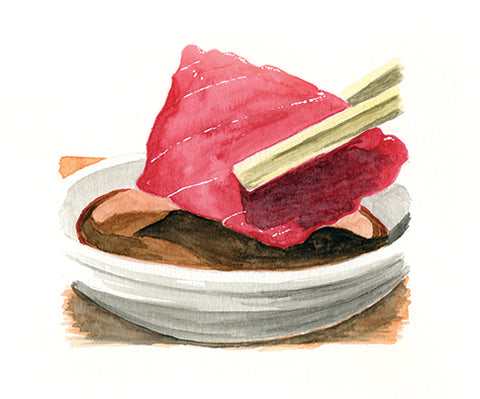 Kuni's Restaurant, Watercolor Sushi 6