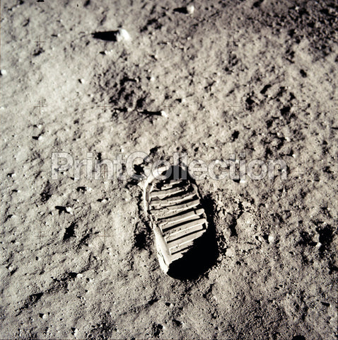 Apollo 11 Bootprint of Buzz Aldrin