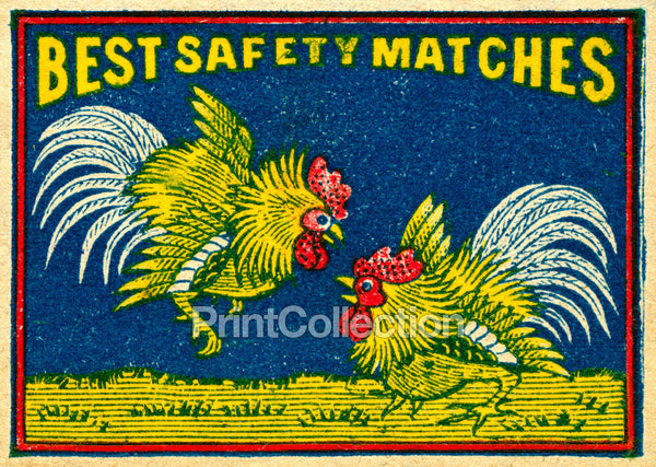 Best Safety Matches, Roosters, Japan?