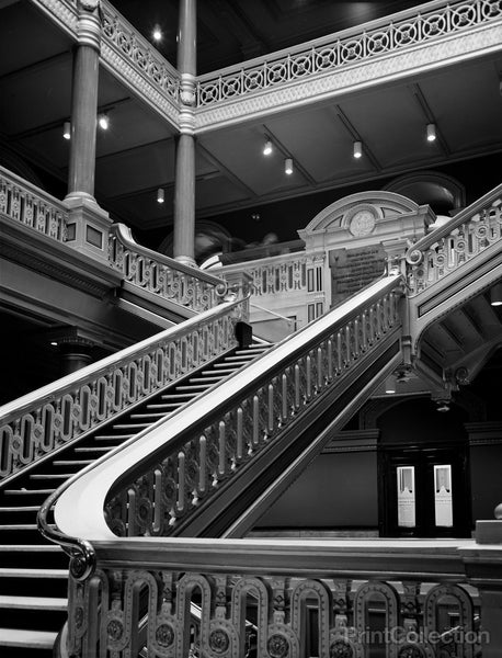 City Hall, Exchange Place, Kennedy Plaza, Providence, Providence, RI, Main Staircase