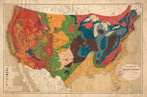 1872 Geological map of the United StatesDescription