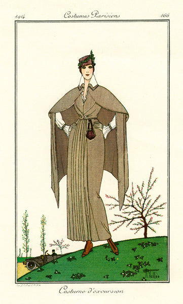 Costumes Parisiens of 1914, woman's fashion