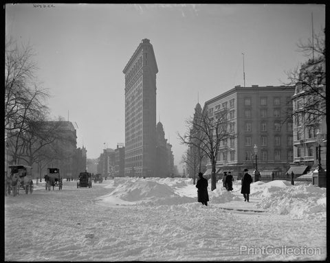 Flatiron Building, After Snow Storm