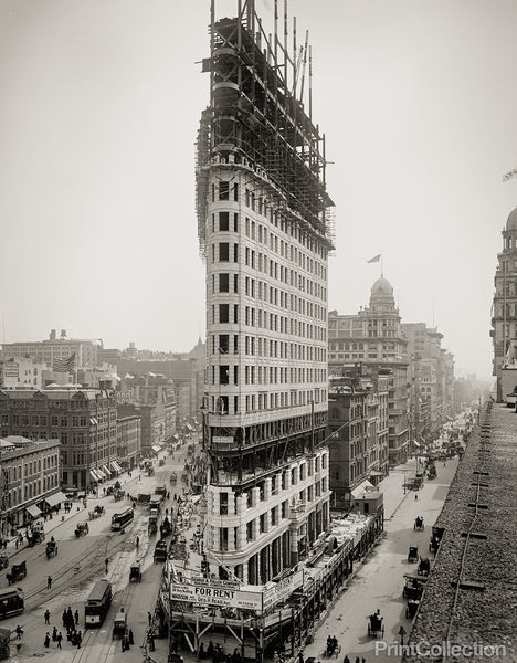 FlatIron Building Under Construction, New York, N.Y., 1902