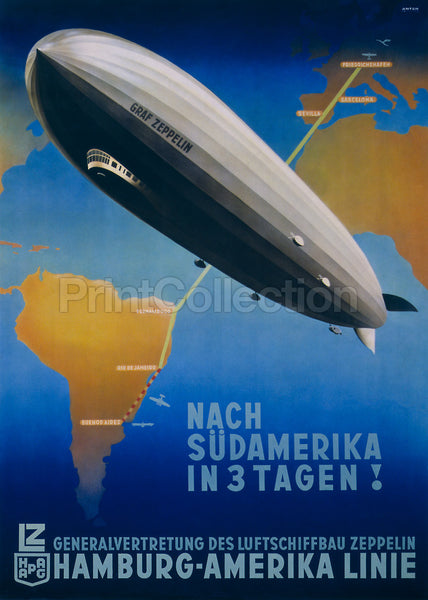 Graf Zeppelin, Germany to Buenos Aires