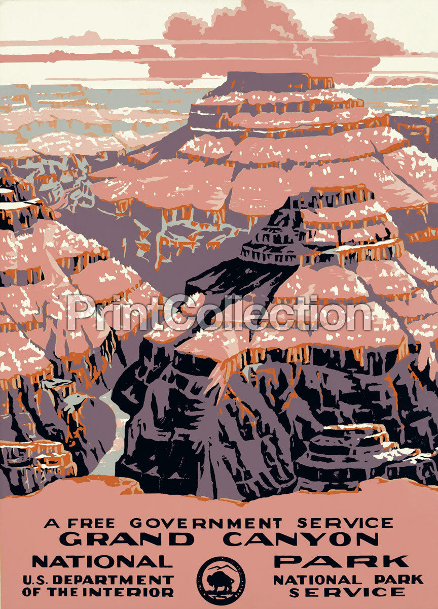 print-collection-grand-canyon-poster-ranger-naturalist-service for Free Printable Pictures Of The Grand Canyon Print Collection - Grand Canyon Poster, Ranger Naturalist Service for Free Printable Pictures Of The Grand Canyon