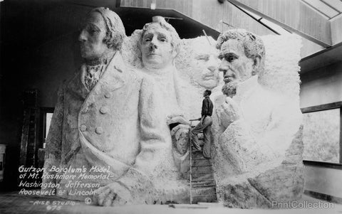Gutzon Borglum's Model of Mt. Rushmore
