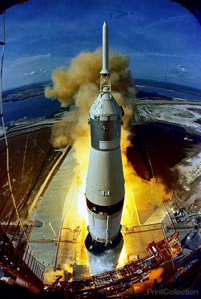 Launch of the Huge, 363-Feet Tall Apollo 11, 16 July 1969