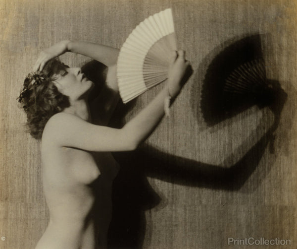 Nude Female With Fan