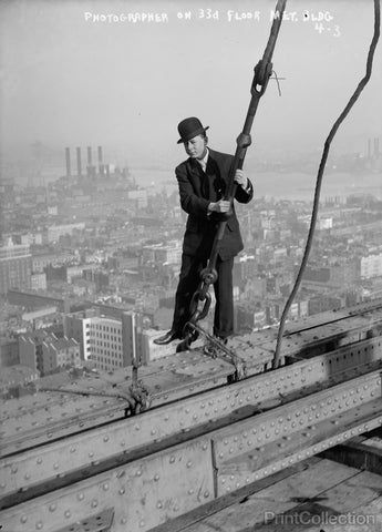 Photographer on 33rd Floor Metropolitan Building, New York