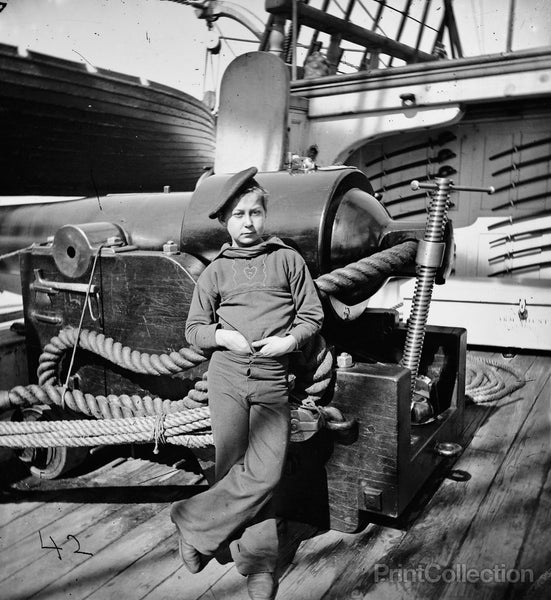 Powder Monkey by Gun of U.S.S. New Hampshire