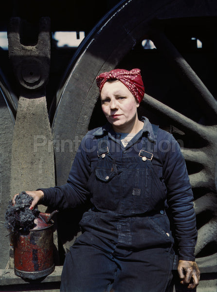 Railroad Wiper at Roundhouse, Clinton, Iowa