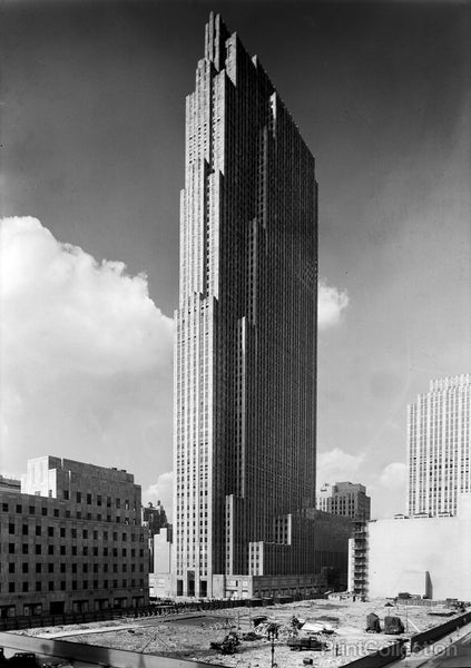 Rockefeller Center, New York City. RCA Building, General View from Old Union Club
