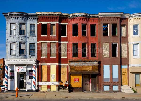 Row houses, Baltimore, Maryland