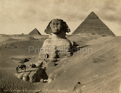 Sphinx and the Pyramids Cheffren and Mycerinus