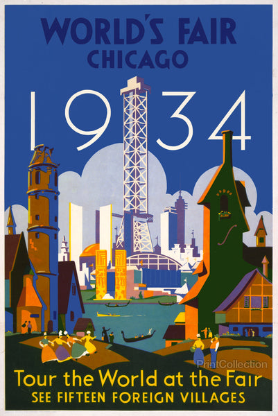 Tour the World at the Fair Chicago - 1934