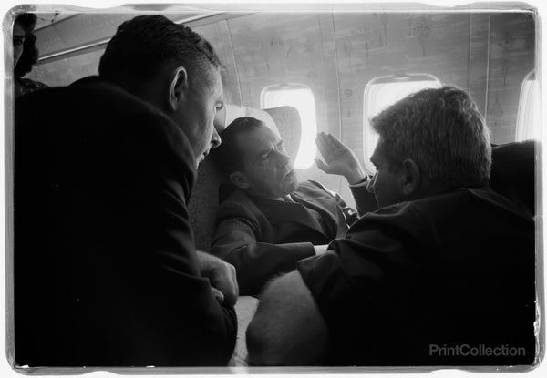V.P. Nixon and Press on Plane, U.S.S.R.