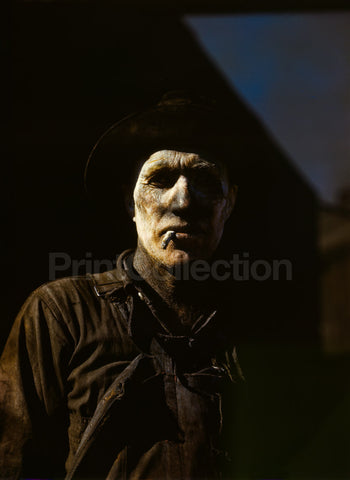 Worker at Carbon Black Plant, Sunray, Texas